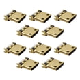 thumbnail image 2 of 10x Connecteurs HDMI Mini Plaqués Or, Légers, Faciles à Ranger, Type Pince Mâle 19P, 2 of 8