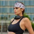 thumbnail image 4 of music Skull record mike Headbands for Women Men, Workout Elastic Sweat Band for Yoga Running Cycling Gym Exercise Non Slip Head Bands for Women's Hair, 4 of 5