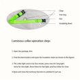 thumbnail image 4 of Nylon LED Night Safety Flashing Glow In The Dark Dog Leash Luminous Fluorescent Pet Collar Reflective Quick Release, 4 of 5