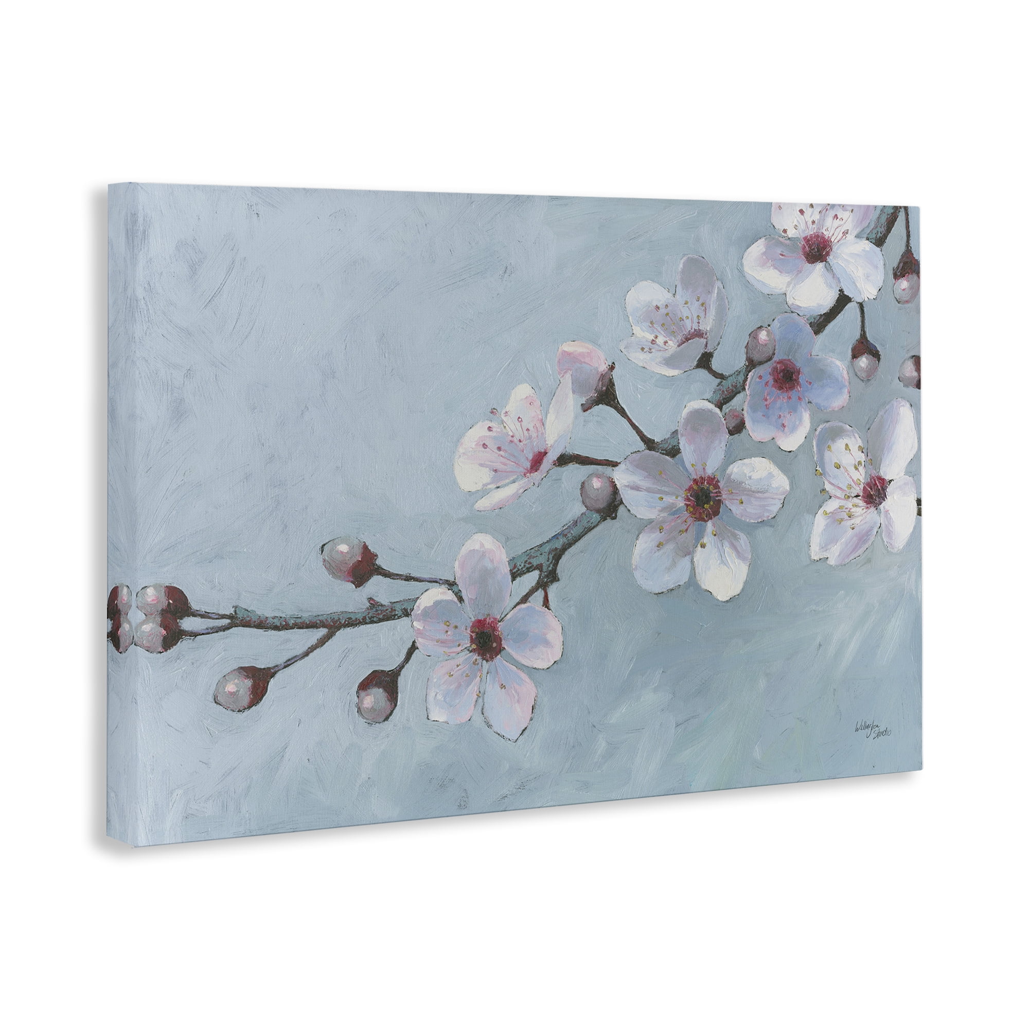 Stupell Industries Branch of Blossoms Botanical & Floral Painting Gallery Wrapped Canvas Art Print Wall Art, 36 x 24
