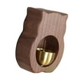 thumbnail image 3 of Cute Shopkeepers Bell Lucky Cat Business Adornos Creative Bell Chime Hanging Marrón oscuro Zulema Campana de comerciantes, 3 of 8