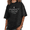 3-Black, variant on Women's Minimal Line Art Flame Christian Spiritual Inspirational Saying Graphic Washed Short Sleeve T-Shirt daily wear