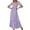 Purple womens dresses, variant on Wycnly Womens Dresses Short Sleeve Square Neck Solid Casual Maxi Summer Dress Elastic Waist Ruffle Swing Prom Formal Dresses Purple XL Up to 65% off