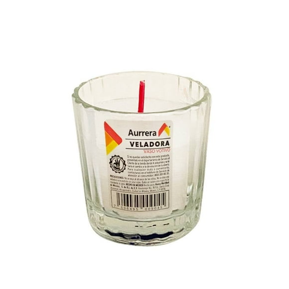 Veladora Aurrera vaso votivo 1 pza