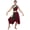 Burgundy, variant on iixpin Women Praise Dance Dress Church Worship Dancewear Color Block Printed Irregular Flowy Skirt Mime Costume Yellow XXL