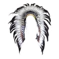 thumbnail image 1 of Tocado con banda para pelo y plumas para festivales, carnavales, fiestas y cosplay., 1 of 9