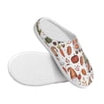 thumbnail image 3 of Lsque Gnomes And Autumn Leaves Pattern Womens Comfort Cotton on Scuff With Memory Foam and Anti-skid Sole Slipper-40/41, 3 of 7