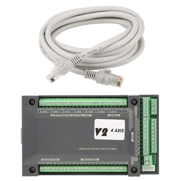 Juego de tarjetas de control de movimiento Ethernet Mach3, cable de red de tarjeta Mach3