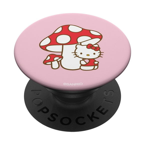 PopSockets PopGrip, empuñadura intercambiable, forma de hongo primaveral Hello Kitty