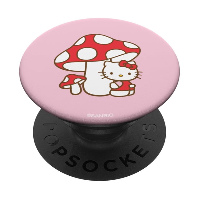PopSockets PopGrip, empuñadura intercambiable, forma de hongo primaveral Hello Kitty