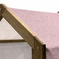 thumbnail image 5 of Pink and White Pet House, Gingham Style Mosaic Tile in Pink Color Shades Modern Grid with Small Squares, Outdoor & Indoor Portable Dog Kennel with Pillow and Cover, 5 Sizes, Pale Pink, by Ambesonne, 5 of 5
