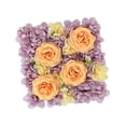 thumbnail image 1 of Panel de flores artificiales, decoraciones del Día de San Valentín para el hogar, bricolaje, regalos del Día de San Valentín, fondo para de , naranja naranja violeta claro, 1 of 8