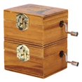 thumbnail image 3 of Caja De Música De Madera De 3,4x2,3x1,6 Pulgadas, 2 Unidades/juego De Caja De Música, Para Regalos De Cumpleaños, Decoración Del Hogar ANGGREK GC3115, 3 of 8