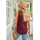 thumbnail image 1 of ABPHQTO Camiseta sin mangas con encaje rojo para mujer, 1 of 5