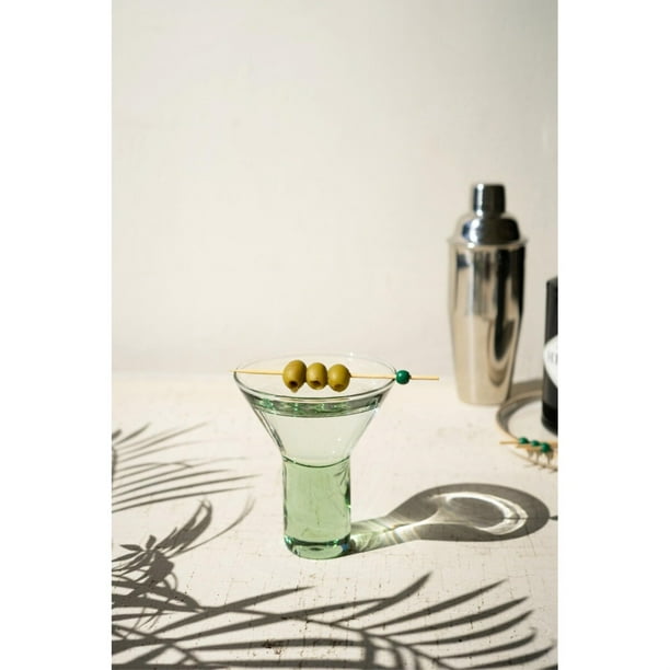 Vaso Martini KALALOU transparente con base sólida