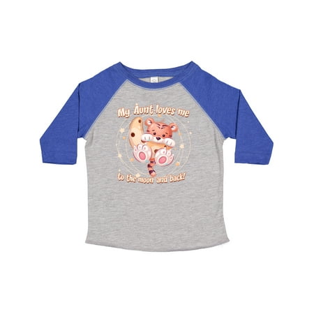 

Inktastic My Aunt Loves Me Tiger Gift Toddler Boy or Toddler Girl T-Shirt