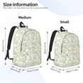 thumbnail image 2 of Saiise Moon And Rabbit Print Laptop Backpack - Adjustable Shoulder Straps, Water-Resistant, Large Capacity, Stylish Design, Unisex for School, Office, Travel-Small, 2 of 5