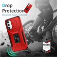 thumbnail image 4 of Funda para GANGXUN Samsung Galaxy A14 5G - Soporte metálico, Función magnética, Rojo, 4 of 5