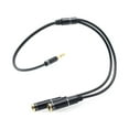 thumbnail image 3 of Câble Répartiteur Audio 3.5mm Mâle vers 2 Ports Femelle avec Micro Extension aux Adaptateur, 3 of 9