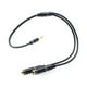 thumbnail image 2 of Cable divisor de audio de 3,5 mm macho de 3,5 mm a 2 puertos hembra de 3,5 mm con micrófono Adaptador de cable auxiliar de extensión de 3,5 mm, 2 of 8