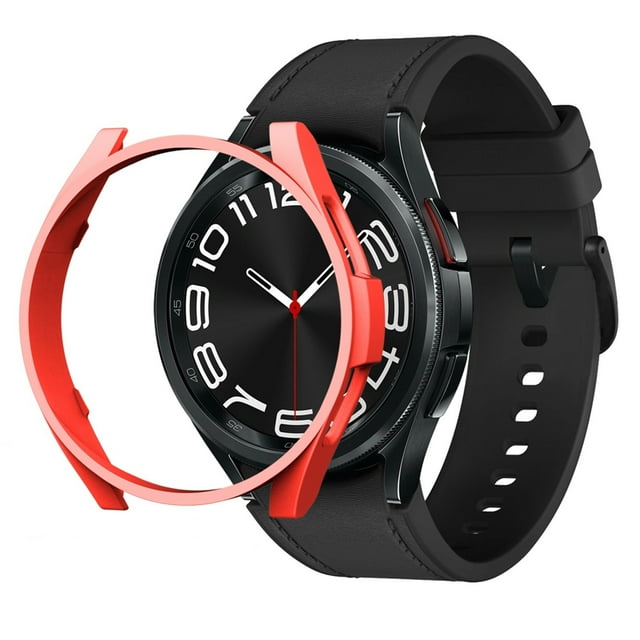 WIFKLSIIPG Compatible avec Samsung Galaxy Watch6 Classic 47mm Étui de Protection Demi-Pack PC Étui Creux Accessoires de Montre