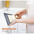 thumbnail image 2 of Full Circle Tiny Team Mini Compact Brush & Dustpan Set, Portable Handheld Broom for Quick Cleanups, Ideal for Home, Bathroom, Kitchen Countertops. Bamboo Hand Broom & Small Crumb Sweeper, 2 of 7