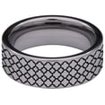 thumbnail image 4 of Quatrefoil Tungsten Carbide Ring, 4 of 9