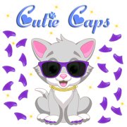 Cutie Caps 40 pack Large Violet Soft Nail Guard for Cat Paws / Claws