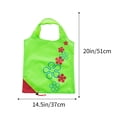 thumbnail image 2 of 3PCS Large Shopping Bag Strawberry Shape,Cute Reusable Grocery Bags in Pouch,Portable Foldable Tote Bag,Eco Folding Shopping Bag with Handles, 2 of 7