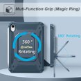 thumbnail image 3 of Fintie Case for iPad Mini 7 (A17 Pro) 2024 / iPad Mini 6 2021 - [Tuatara Magic Ring] 360 Degree Rotating Grip Shockproof Rugged Cover w/Built-in Screen Protector, 3 of 8