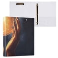 thumbnail image 3 of Hands with Moon 3 Ring Binders 1.5 inch Hardcover File Folders with Interior Pockets A4 Size Organizer for School Office Hospital Set of 2, 3 of 8