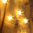 thumbnail image 3 of Cadena Luces Cortina Lámpara LED Estrellas Atmósfera para Adorno Fiesta Temática, 3 of 9