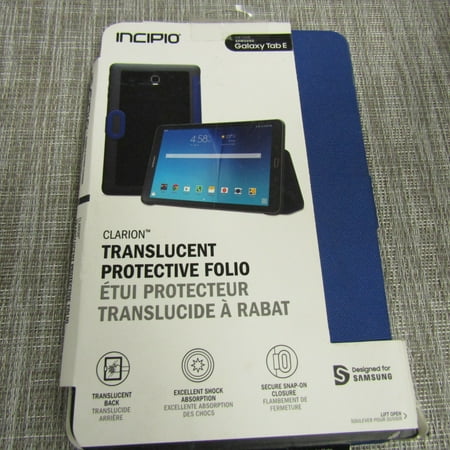 Incipio Clarion Folio Case for Samsung Galaxy Tab E 9.6" - Dark Blue