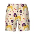 thumbnail image 4 of Lsque Mens Swim Trunks Cartoon Poodle Dog Pattern - Bathing Suit Compression Liner - Beach Swim Shorts Swimwear - (S-3XL) - Stretch Quick Dry -X-Large, 4 of 9