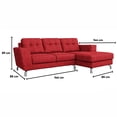 thumbnail image 4 of Sala Kessa Muebles Leon Chaise Longue Rojo, 4 of 5