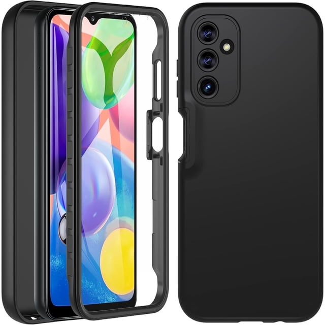 Funda Hensinple para Samsung A14 5G, 360°, a prueba de golpes con protector de pantalla