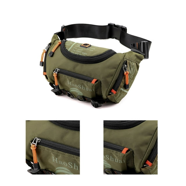 Limited Time Qaailabf Multifunctional Outdoor Waist Bag Sports Men's One-shoulder Messenger Bag Chest Bag Riding Mountaineering Large-capacity Waist Bag