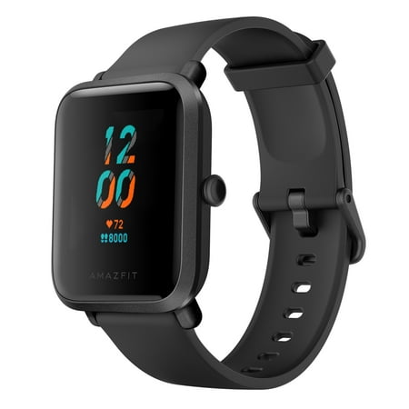 Amazfit Bip S Fitness Smart Watch: 40 Day Battery Life - 10 Sports Modes - Heart Rate - 1.28'' Always-On Display - Water Resistant - Built-in GPS, Carbon Black