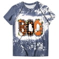 thumbnail image 4 of COMVALUE Plus Size It's Fall Y'all T-Shirt Women Halloween Bleached Shirt Leopard Plaid Pumpkin Graphic Tees Casual Fall Tops Blue 5XL, 4 of 5