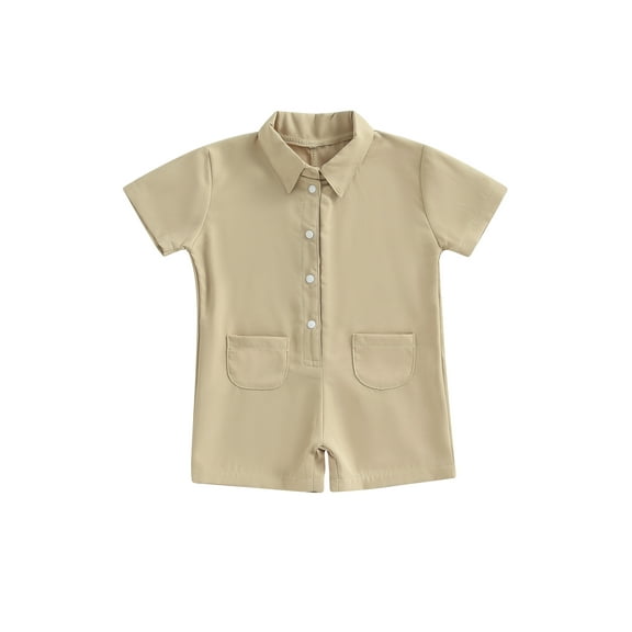 Bagilaanoe Newborn Baby Girl Summer Jumpsuit Shorts Short Sleeve Bodysuit 3M 6M 12M 18M Infant Casual One Piece Romper