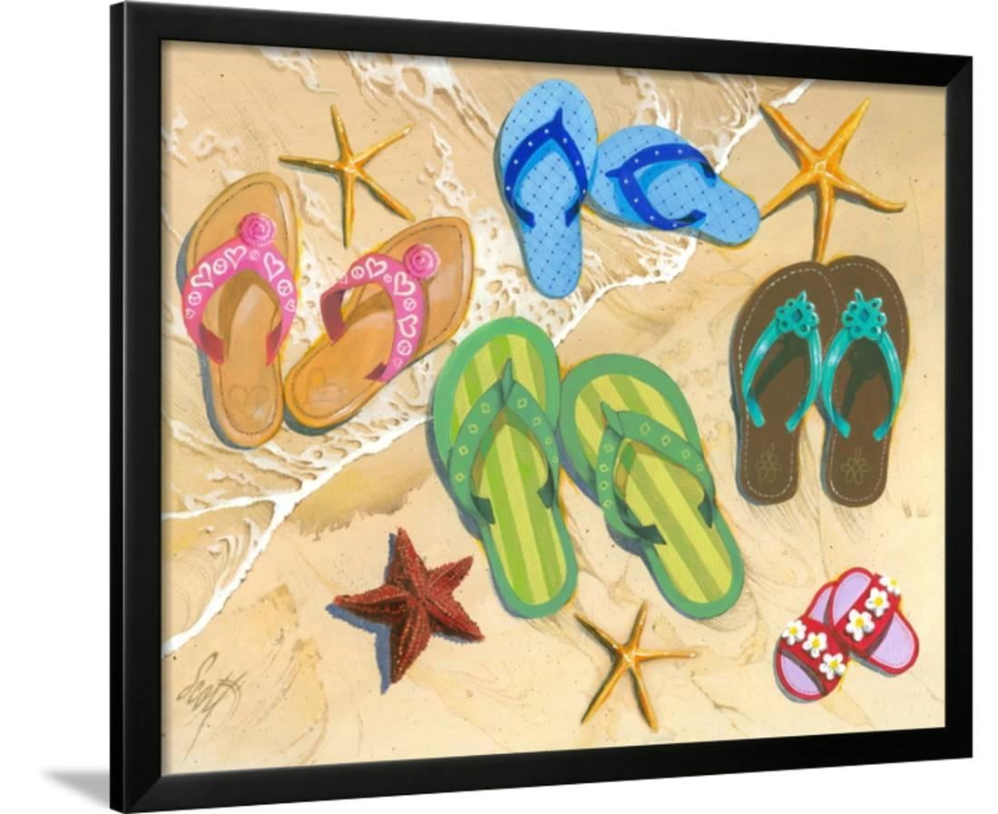 flip flop wall art