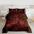 thumbnail image 2 of jejeloiu Speed Gamer Twin Comforter Sets,Race Dirt Bike Bedding Set For Men Women Reversible 2pcs, 2 of 8