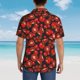 thumbnail image 4 of Balery Tomato Camisas hawaianas de manga corta para hombre, camisas playeras de corte holgado, camisas de vacaciones con botones,XX-Large, 4 of 7