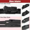 thumbnail image 5 of Unique Bargains 3 Pcs 26' 21' 16' Front Rear Windshield Wiper Blade Set Fit for Lexus RX350 with Top-Lock Black, 5 of 5