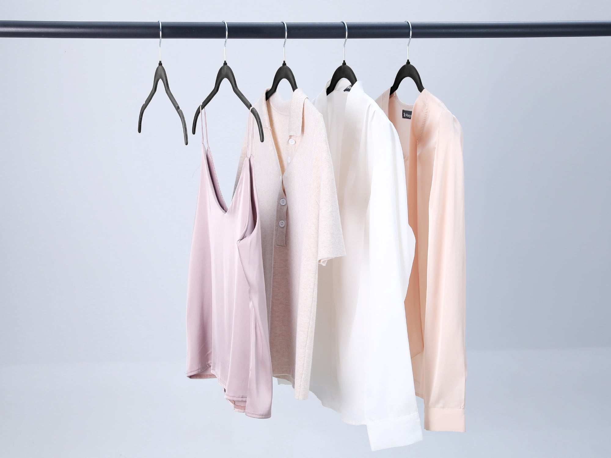 Unique Bargains Velvet Non-Slip Durable Space Saving Clothes Hangers 20 Packs Black