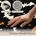 thumbnail image 6 of ODIKA 8'x10' Washable Area Rug Non-Shedding, Easy Care, Pumpkin Spooky Ghost Bat Swarm Vintage Frame Halloween Motif for King Size Bedroom Under Bed, Master Suite, 6 of 7