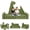 Dinosaur, variant on Costway 13 PCS Modular Kids Play Couch, Multifunctional Convertible Kids Sofa Furniture Dinosaur