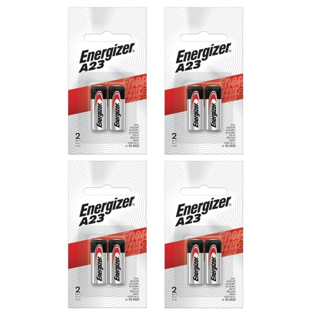 Energizer A23 12V Batteries 4 Packs of 2 8 Batteries Total (A23BPZ2
