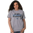 thumbnail image 3 of US Air Force Hero Airman Daughter Men's Graphic T Shirt Tees Brisco Brands X, 3 of 6