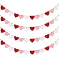 thumbnail image 2 of Felt Heart Garland Banner, Pre-Strung | Valentines Decorations | Red Pink White Valentines Banner | Anniversary Wedding Birthday Party Decorations | Outdoor Home Hanging Valentine's Day Decor, 2 of 7